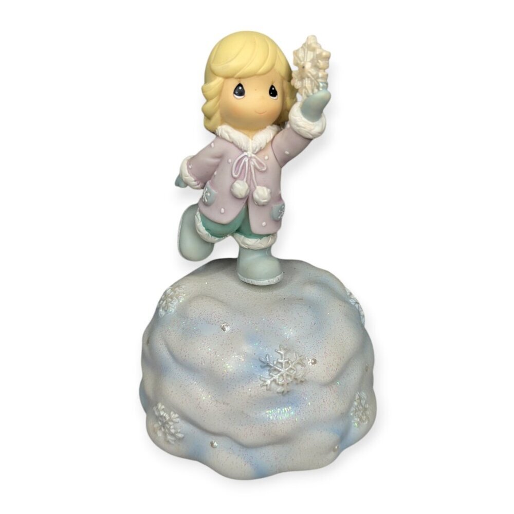 2008 Enesco Precious Moments "It Came Upon a Midnight Clear" Music Box 5" Tall